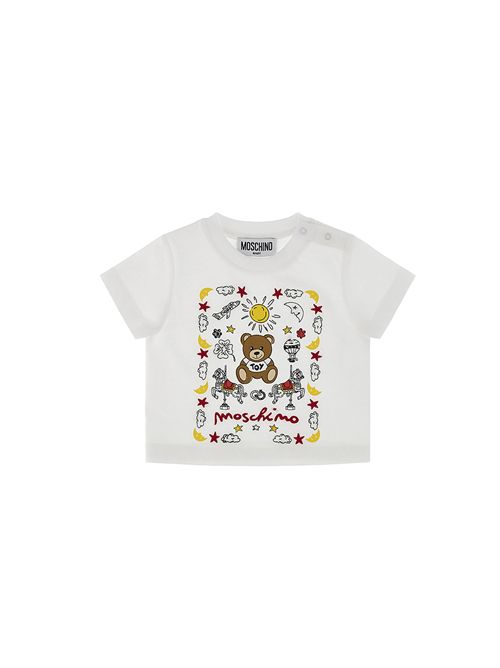 T-shirt, bambina, logata. MOSCHINO | MMM047 LAA2310101